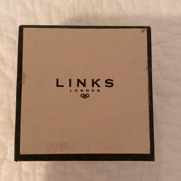 Links of London Diamond Sterling Silver Ring, size 4, 5, adjustable sizing - Picture 1 of 6